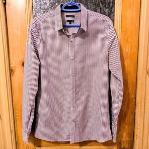 RW&CO. Men's Red and White Checkered Shirt